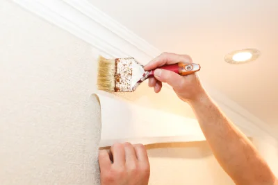 Pose de papier peint à Mérifons — revêtements muraux et toiles de verre